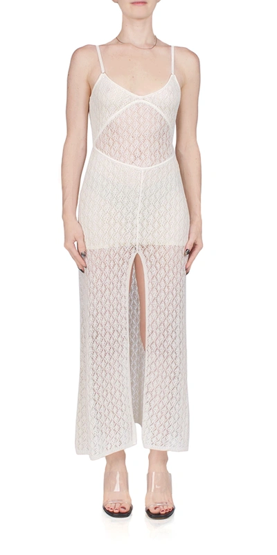 Bec & Bridge Breeze Backless Knit Maxi Dress In Neutral