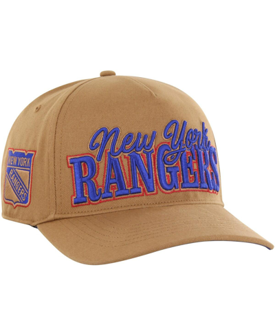 47 Brand Men's ' Tan New York Rangers Barnes Hitch Adjustable Hat