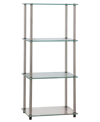 CONVENIENCE CONCEPTS 17.75" GLASS DESIGNS2GO CLASSIC GLASS 4 TIER TOWER