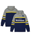 Mitchell & Ness Men's  Navy Michigan Wolverines Head Coach Pullover Hoodie In Navy