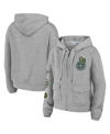 Wear By Erin Andrews Heather Gray Green Bay Packers Full-zip Hoodie In Heather Gray