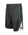 COLOSSEUM MEN'S COLOSSEUM CHARCOAL MICHIGAN STATE SPARTANS TURNOVER SHORTS
