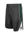 Colosseum Charcoal Michigan State Spartans Turnover Shorts In Charcoal