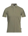 Napapijri Man Polo Shirt Military Green Size S Cotton