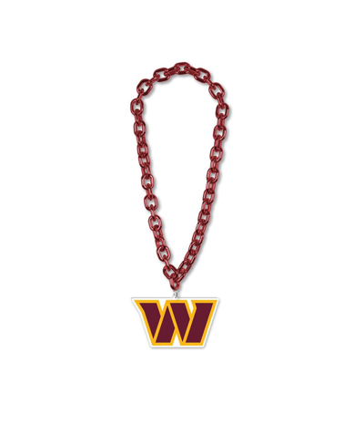 Wincraft Men's And Women's  Washington Commanders Big Chain Logo Necklace In Maroon,yellow