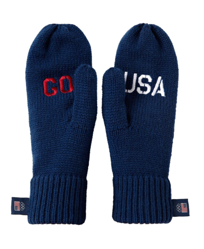 Outerstuff Men's Team Usa Go Usa Knit Mittens In Navy