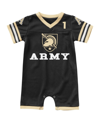 COLOSSEUM BOYS AND GIRLS INFANT COLOSSEUM BLACK ARMY BLACK KNIGHTS BUMPO FOOTBALL ROMPER