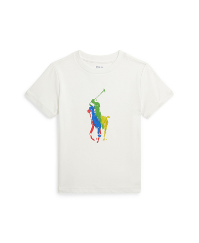 Polo Ralph Lauren Kids' Big Boys Big Pony Cotton Jersey T-shirt In Deckwash White