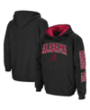 Colosseum Youth  Black Alabama Crimson Tide 2-hit Team Pullover Hoodie In Black