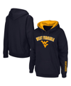 Colosseum Navy West Virginia Mountaineers Arch & Logo 1 Pullover Hoodie In Navy