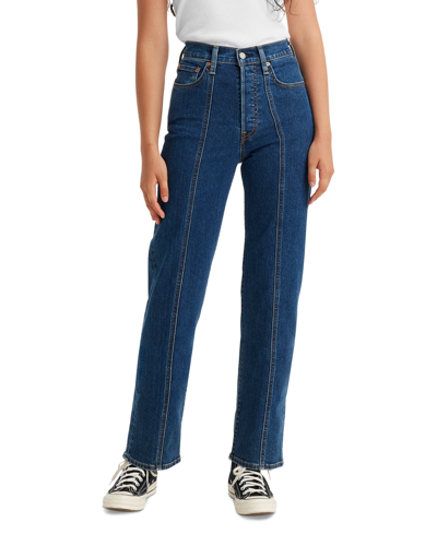 Levi's Women's Ribcage Straight-leg Seamed Jeans In Zero To Sixty