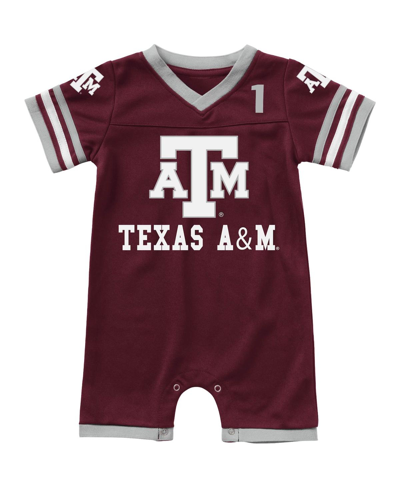 Colosseum Babies' Infant Boys And Girls  Maroon Texas A&m Aggies Bumpo Football Romper