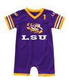 Colosseum Infant Boys And Girls  Purple Lsu Tigers Bumpo Football Romper In Purple