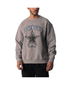 The Wild Collective Unisex  Gray Dallas Cowboys Distressed Pullover Sweatshirt In Gray