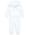 Polo Ralph Lauren Ralph Lauren French Terry Hoodie & Pant Set In White