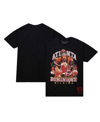 MITCHELL & NESS MEN'S MITCHELL & NESS DOMINIQUE WILKINS BLACK ATLANTA HAWKS HARDWOOD CLASSICS BLING CONCERT PLAYER T