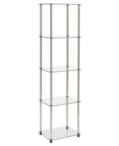 Convenience Concepts 15.75" Glass Designs2go Classic 5 Tier Tower