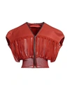 Rick Owens Woman Jacket Orange Size 6 Cotton, Viscose, Cupro In Orange