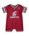 Colosseum Newborn And Infant Boys And Girls  Crimson Washington State Cougars Bumpo Football Logo Rom In Crimson