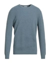 Malo Man Sweater Pastel Blue Size 46 Cashmere