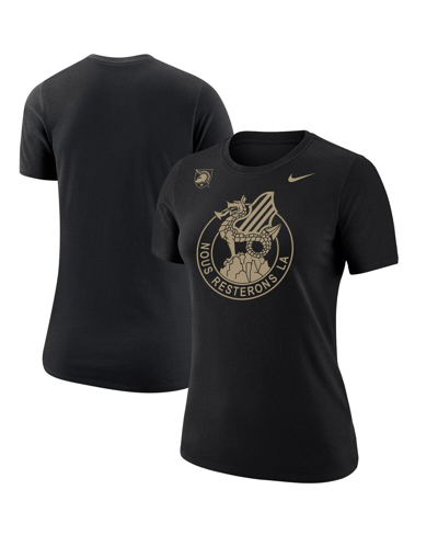 Nike Women's  Black Army Black Knights 2023 Rivalry Collection Crest Core T-shirt