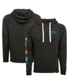 Sportiqe Men's And Women's  Heather Black World Marathon Majors Olsen Pullover Hoodie In Heather Black