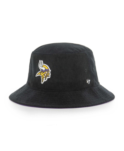 47 Brand Men's ' Black Minnesota Vikings Thick Cord Bucket Hat