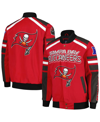 G-III SPORTS BY CARL BANKS MEN'S G-III SPORTS BY CARL BANKS RED TAMPA BAY BUCCANEERS POWER FORWARD RACING FULL-SNAP JACKET