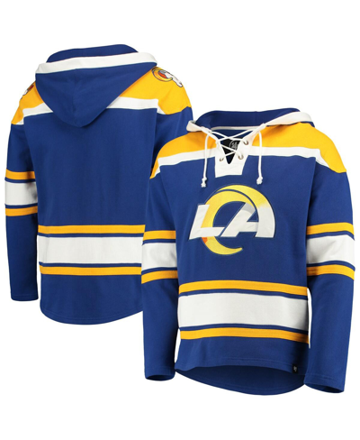 47 Brand Men's ' Royal Los Angeles Rams Lacer V-neck Pullover Hoodie