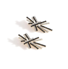 Sohi Multi Color Multi Colour Rhinestones Designer Earrings For Women's In Black