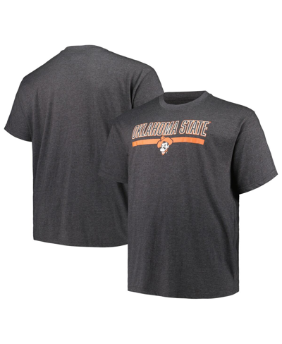 PROFILE MEN'S PROFILE HEATHER CHARCOAL OKLAHOMA STATE COWBOYS BIG AND TALL TEAM T-SHIRT