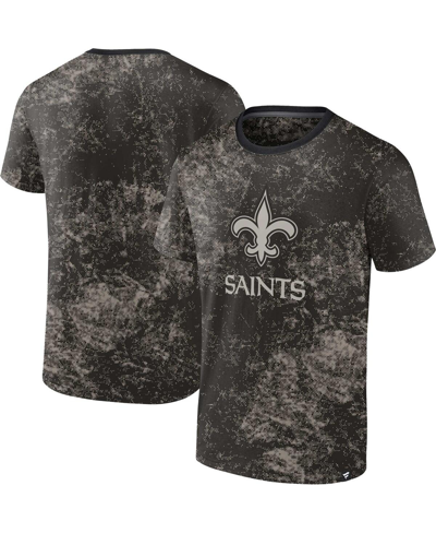 Fanatics Men's  Black New Orleans Saints Shadow T-shirt