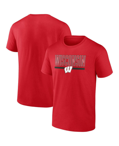 Profile Men's  Red Wisconsin Badgers Big And Tall Team T-shirt