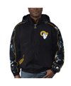 Starter Black Los Angeles Rams Thursday Night Gridiron Full-zip Hoodie In Black