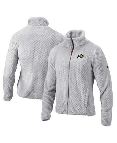 COLUMBIA WOMEN'S COLUMBIA GRAY COLORADO BUFFALOES FIRE SIDE II FULL-ZIP JACKET