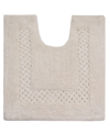 Home Weavers Classy U-shape Contour Toilet Rug, 20" X 20" In Ivory