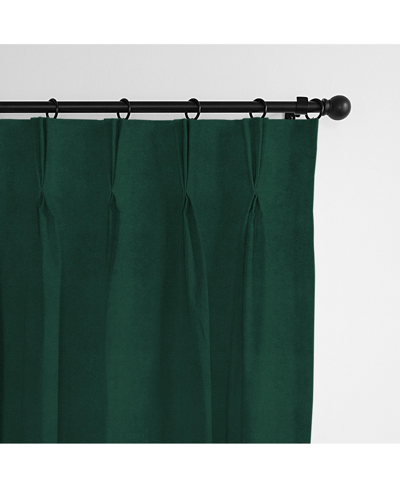6ix Tailors Fine Linens Vanessa Emerald Pinch Pleat Drapery Panel