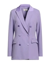 Vicolo Woman Blazer Light Purple Size M Polyester, Elastane