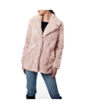 Bernardo Faux Fur Jacket In Petal Pink