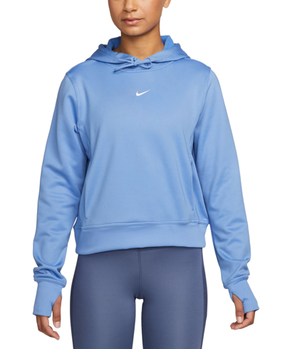 Nike Women's Therma-fit One Pullover Hoodie In Polar,white