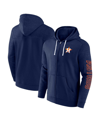 FANATICS MEN'S FANATICS NAVY HOUSTON ASTROS OFFENSIVE LINE UP FULL-ZIP HOODIE