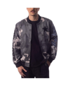 THE WILD COLLECTIVE MEN'S AND WOMEN'S THE WILD COLLECTIVE GRAY DISTRESSED DALLAS COWBOYS CAMO BOMBER JACKET