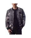 The Wild Collective Men's And Women's  Gray Distressed Dallas Cowboys Camo Bomber Jacket In Gray