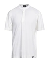 Drumohr Man T-shirt Ivory Size 3xl Cotton In White