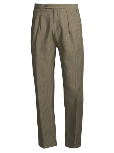 Massimo Alba Men's Catch2 Pinstriped Linen & Cotton-blend Blazer In Salvia