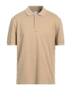 Bottega Veneta Man Polo Shirt Beige Size L Cotton