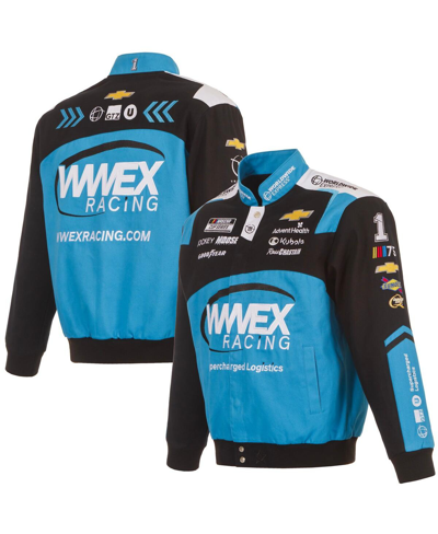 Jh Design Men's  Black Ross Chastain Wwex Twill Uniform Full-snap Jacket