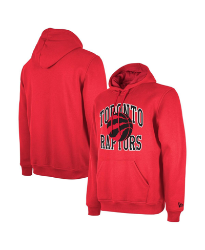 NEW ERA MEN'S AND WOMEN'S NEW ERA RED TORONTO RAPTORS 2023/24 SEASON TIP-OFF EDITION PULLOVER HOODIE