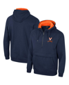 COLOSSEUM MEN'S COLOSSEUM NAVY VIRGINIA CAVALIERS TEAM HALF-ZIP PULLOVER HOODIE