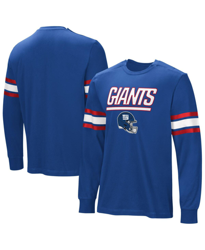 Nfl Properties Men's Royal New York Giants Hands Off Long Sleeve Adaptive T-shirt